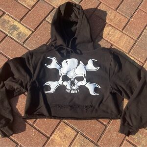 Black Skull Graphic Hoodie